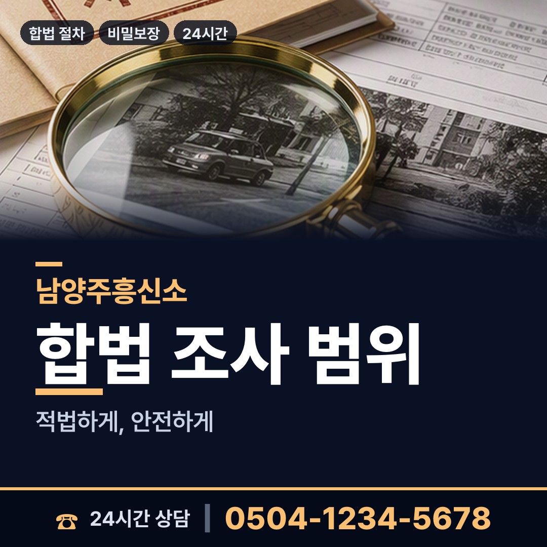 남양주 조안면 친권조사 상담 안내